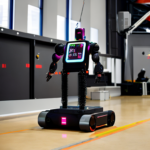Robot moving forward on floor