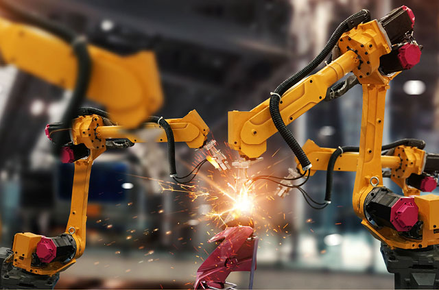 industry-solutions-robotics Crossed roller bearing used in robotic arm